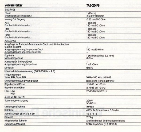 Sony TAE-20FB – Bild 5