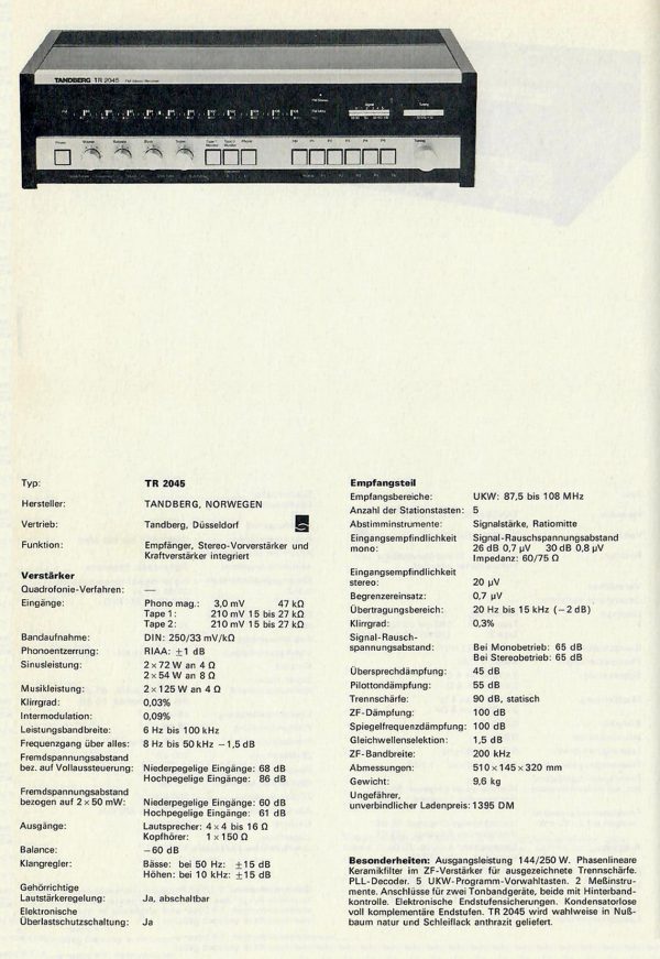 Tandberg TR 2045 – Bild 4