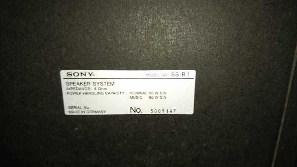 Sony SS-B1 – Bild 2