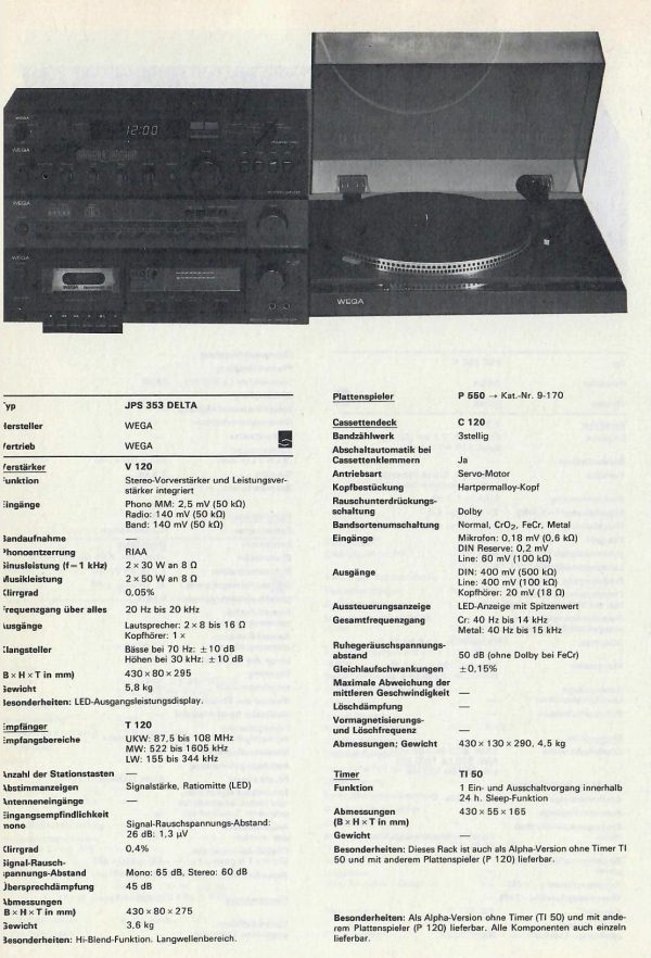 Wega V120 – Bild 4
