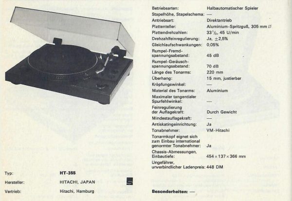 Hitachi HT-355 – Bild 5