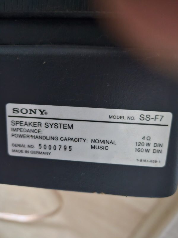 Sony SS-F7 – Bild 2